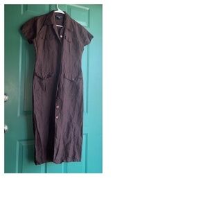 Zoey & Beth size medium brown button dress
